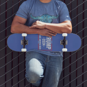 Trump 2024 Patriotischer republikanischer Präsiden Skateboard