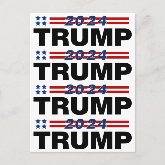 Trump 2024 postkarte (Vorderseite)