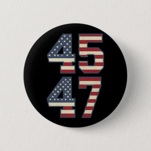 Trump 2024 Präsident 45 47 Amerika Vintag Button