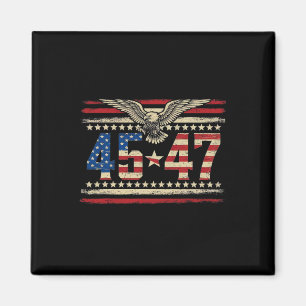 Trump 2024 Präsident 45 und 47 amerikanische Flagg Magnet