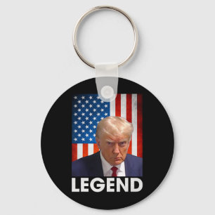 Trump 2024 Präsident Legend American Flag Schlüsselanhänger
