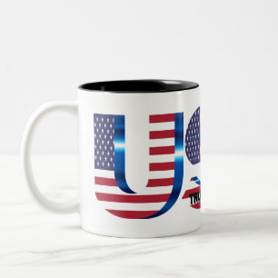 Trump 2024 Präsidentschaftskaffee-Tasse Zweifarbige Tasse