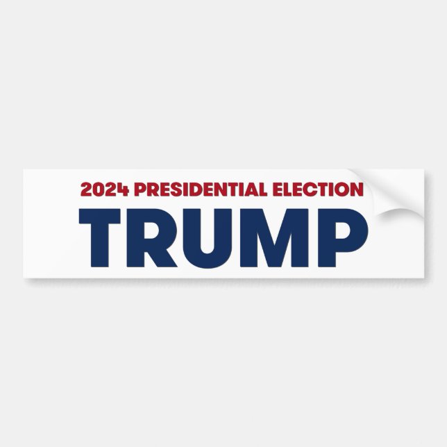 TRUMP 2024 Präsidentschaftswahl in den USA Autoaufkleber (Vorne)