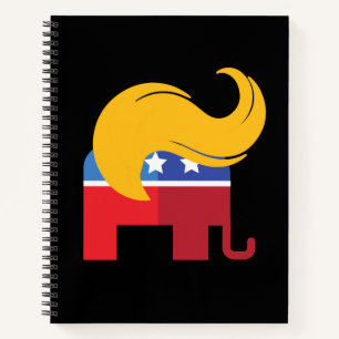 Trump 2024 Präsidentschaftswahl Notizbuch