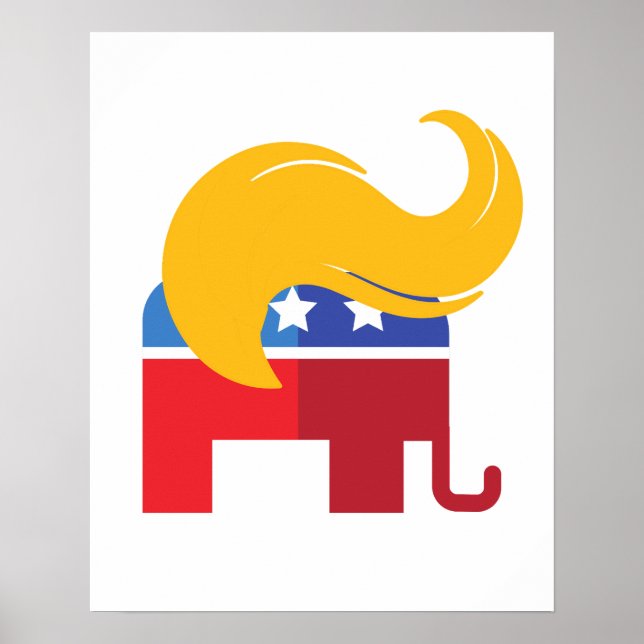 Trump 2024 Präsidentschaftswahl Poster (Vorne)