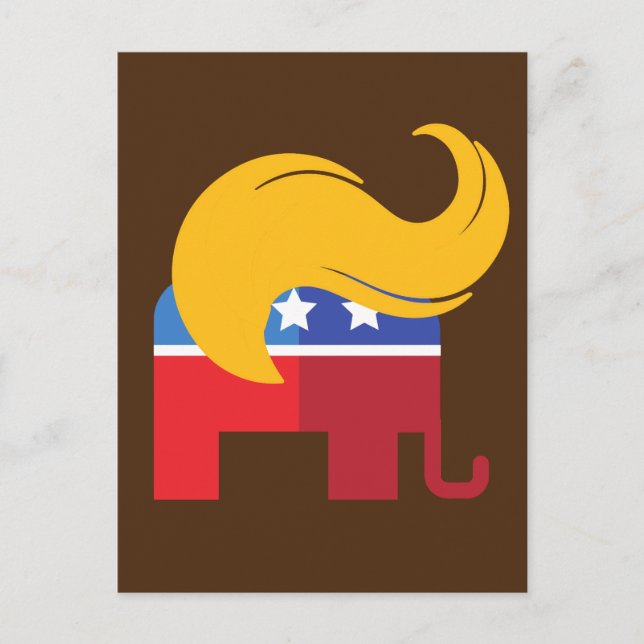 Trump 2024 Präsidentschaftswahl Postkarte (Vorderseite)
