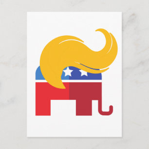 Trump 2024 Präsidentschaftswahl Postkarte