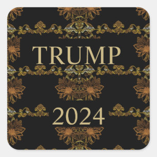 TRUMP 2024 QUADRATISCHER AUFKLEBER
