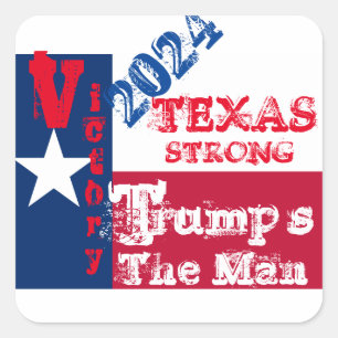 TRUMP 2024 QUADRATISCHER AUFKLEBER
