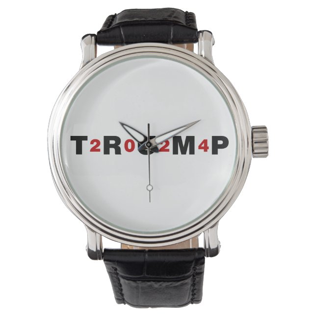 Trump 2024 Red Armbanduhr (Vorderseite)