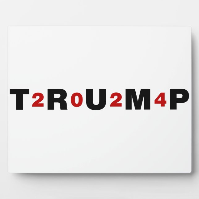 Trump 2024 Red Fotoplatte (Vorderseite)