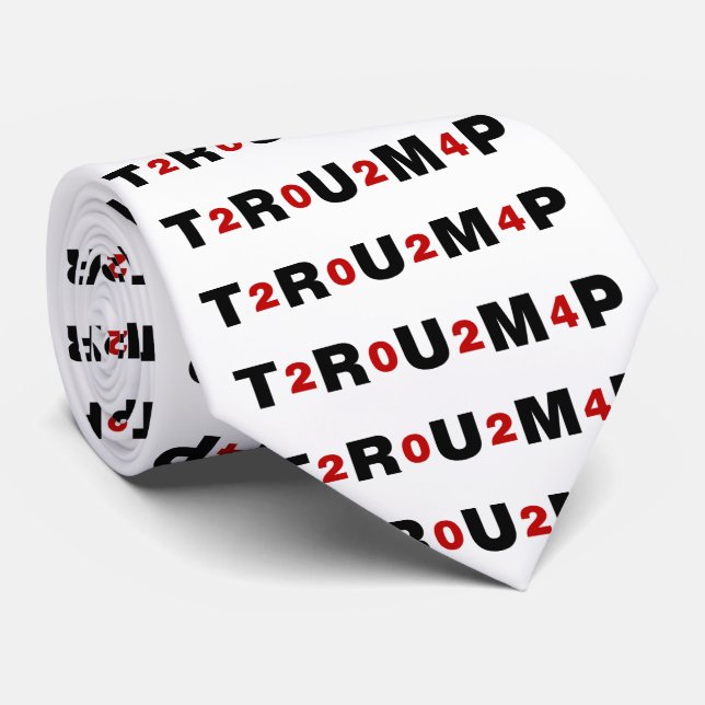 Trump 2024 Red Krawatte (Gerollt)