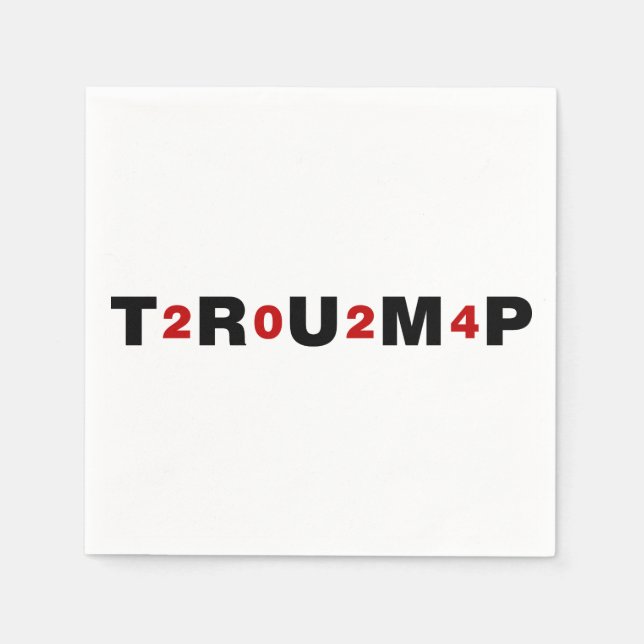 Trump 2024 Red Serviette (Vorderseite)