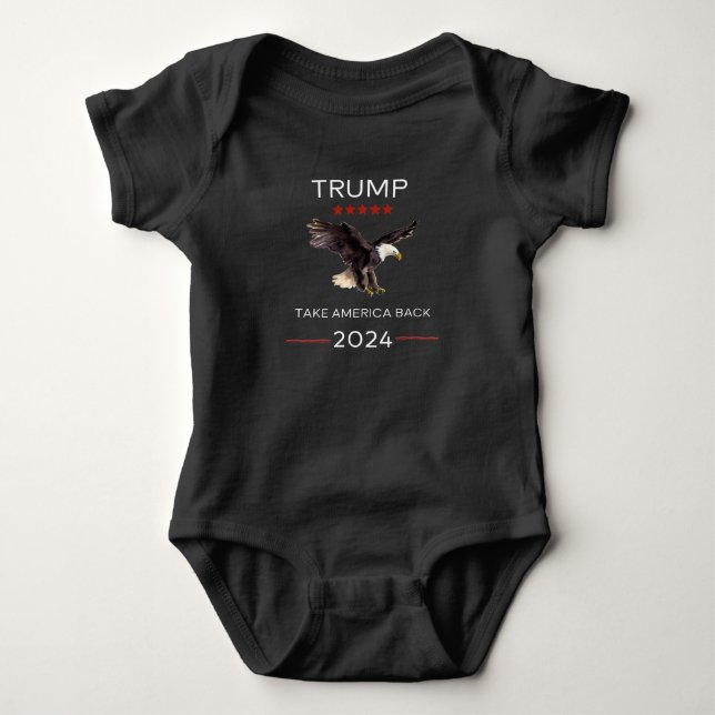 Trump 2024 republikanischer Babybodysuit Baby Strampler (Vorderseite)