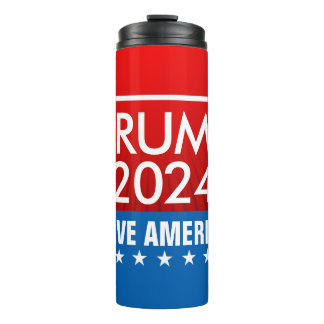 Trump 2024 Rette America Graphic Thermosbecher