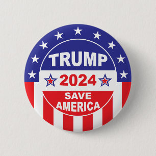 TRUMP 2024 RETTE AMERIKA BUTTON