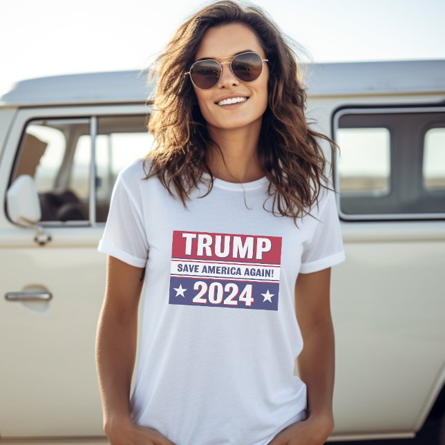 Trump 2024 Rettete Amerika wieder T-Shirt (Von Creator hochgeladen)