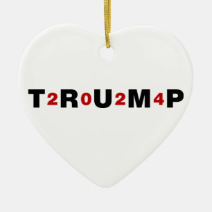 Trump 2024 Rot Keramik Ornament
