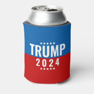 Trump 2024 Rot und Blau mit Sternen Dosenkühler