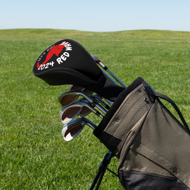 TRUMP 2024 ROTE WAVE LET'S GO GOLF HEADCOVER (In SItu)