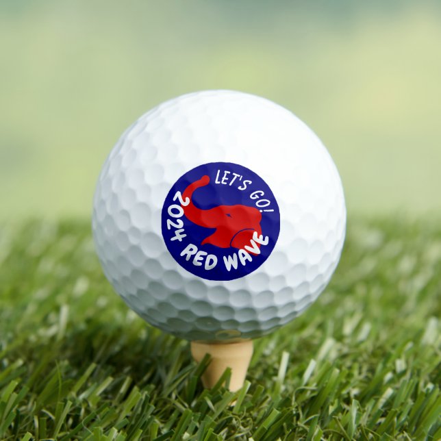 TRUMP 2024 ROTE WAVE LET'S GO GOLFBALL (Insitu T-Shirt)
