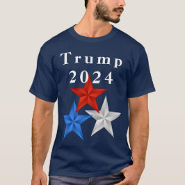 Trump 2024: Roter, Weißer und Blauer Stern T-Shirt