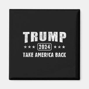 Trump 2024 rückt Amerika 4. Juli Männer Frauen zur Magnet