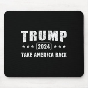 Trump 2024 rückt Amerika 4. Juli Männer Frauen zur Mousepad