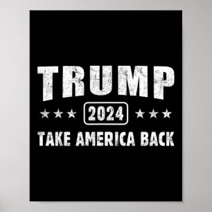 Trump 2024 rückt Amerika 4. Juli Männer Frauen zur Poster