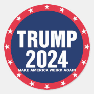 TRUMP 2024 RUNDER AUFKLEBER