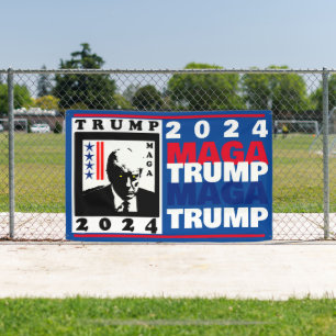 TRUMP 2024 RWB BANNER
