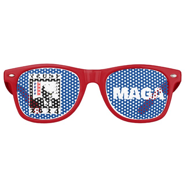 TRUMP 2024 RWB PARTYBRILLE (Vorderseite)