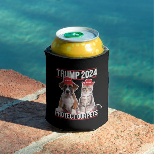 Trump 2024 Schützt unsere Haustiere Katzen Hunde M Dosenkühler