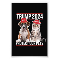 Trump 2024 schützt unsere Haustiere Katzen Hunde M