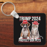 Trump 2024 schützt unsere Haustiere Katzen Hunde M Schlüsselanhänger<br><div class="desc">Trump 2024 schützt unsere Haustiere Katzen Hunde MAGA</div>