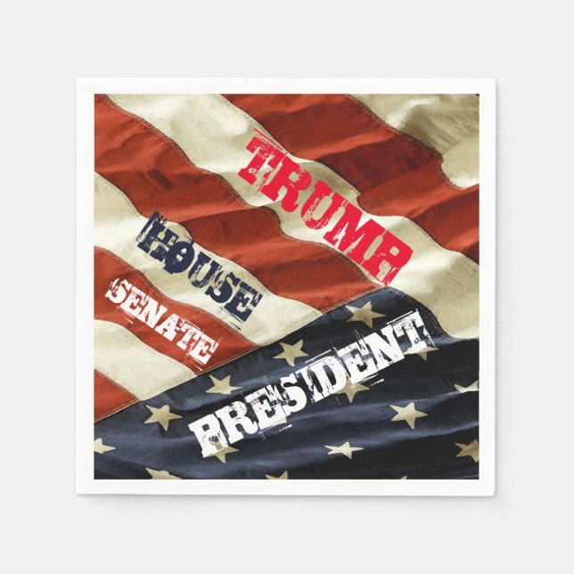 TRUMP 2024 SERVIETTE (Vorderseite)
