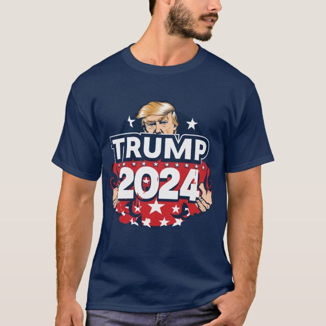 Trump 2024 Shirt nimmt Amerika zurück (Vorderseite)