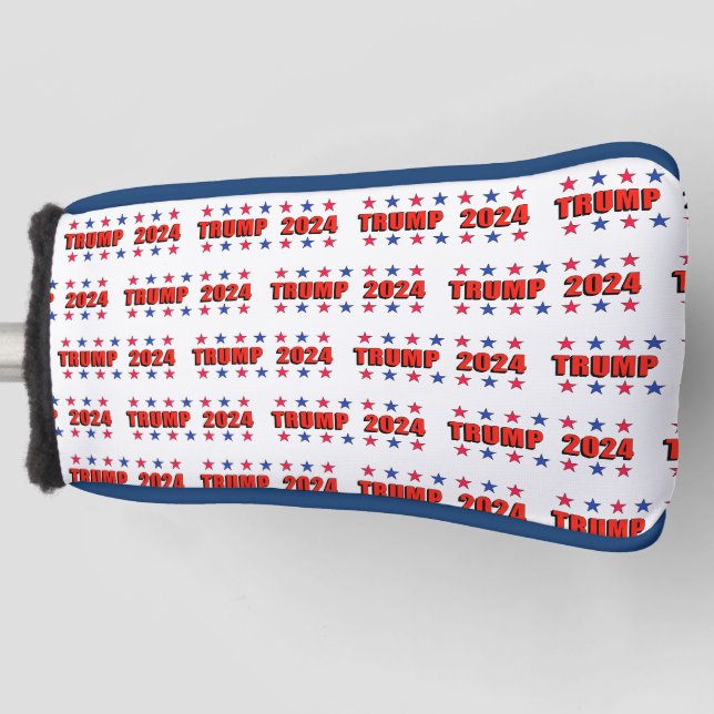 Trump 2024 Stars Golf Putter Cover Golf Headcover (Vorderseite)