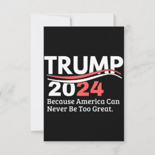 Trump 2024 Stoßstange Mitteilungskarte
