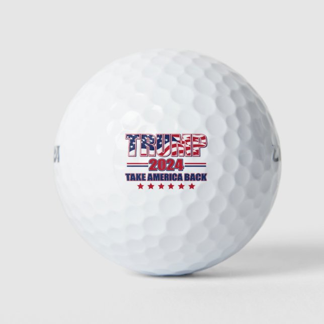 Trump-2024-Take-America-Back Golfball (Vorderseite)
