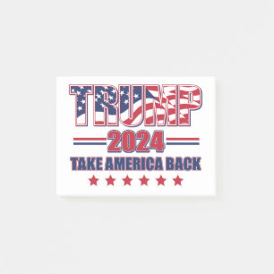 Trump-2024-Take-America-Back Post-it Klebezettel