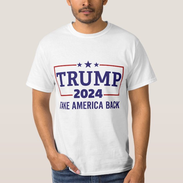 Trump 2024 Take America Back T-Shirt (Vorderseite)