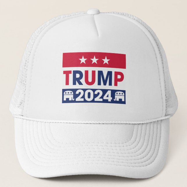 Trump 2024 truckerkappe (Vorderseite)