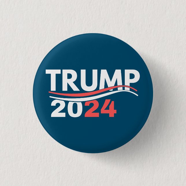 Trump 2024, trump 2024 die Rückkehr, Biden ist nic Button (Vorderseite)