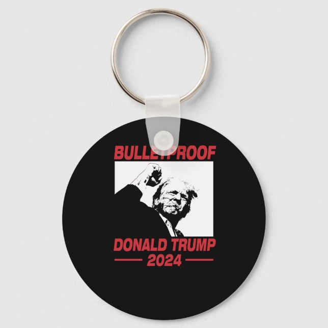Trump 2024 Trump Kundgebung Trump Ear Donald Trump Schlüsselanhänger (Vorderseite)