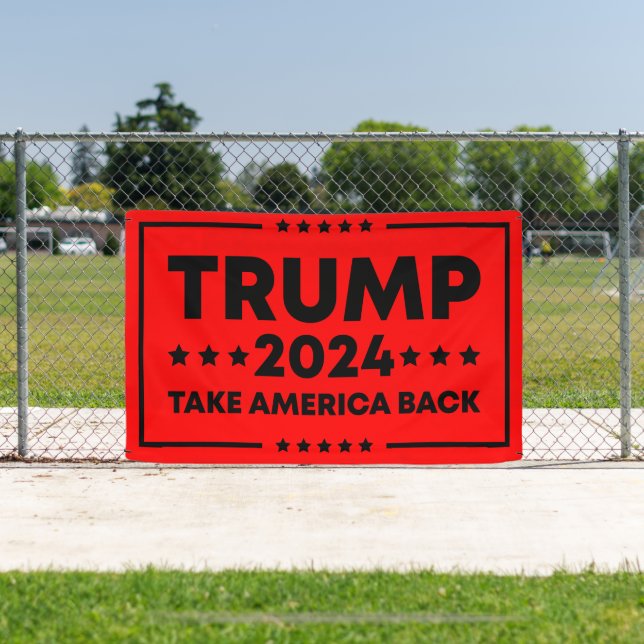 Trump 2024 Trump nimmt Amerika zurück Banner (InSitu)