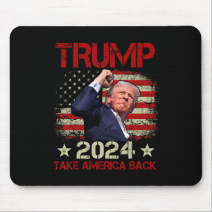 Trump 2024: Trump überlebt Kundgebung Mousepad