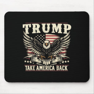 Trump 2024 US-Flagge bringt Amerika zurück auf den Mousepad