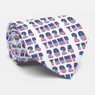 Trump 2024 US Flagge Krawatte