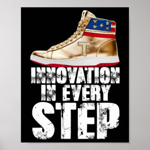 Trump 2024 USA-Wahl Donald Trump Sneaker Poster